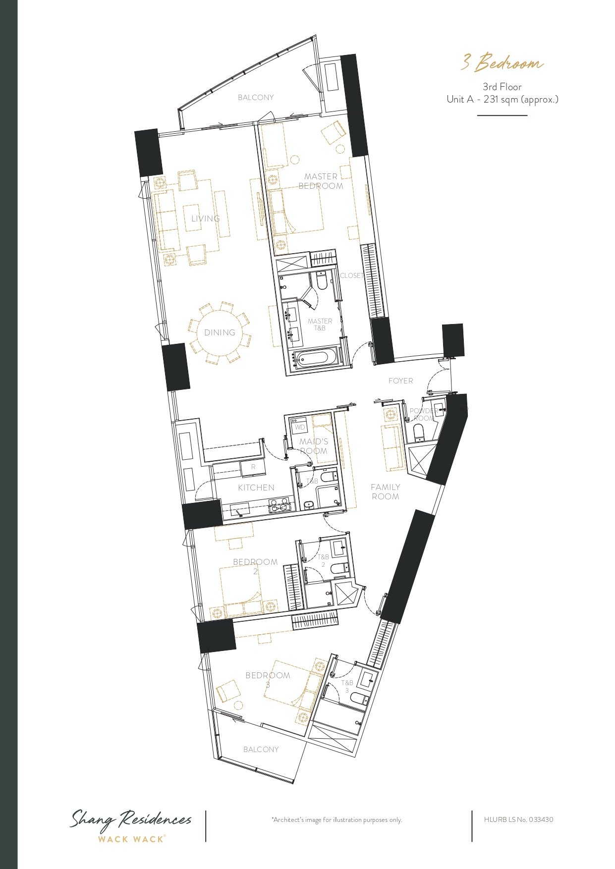 3BR- UNIT A - Level 3