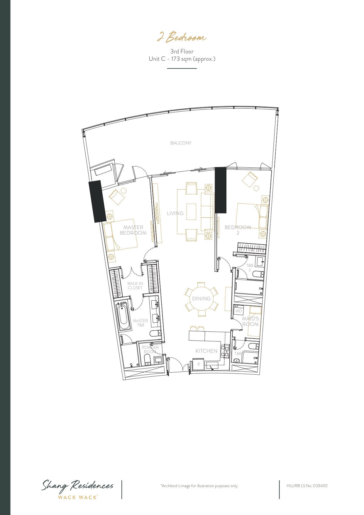 2 Bedroom - 3rd Floor-Unit C