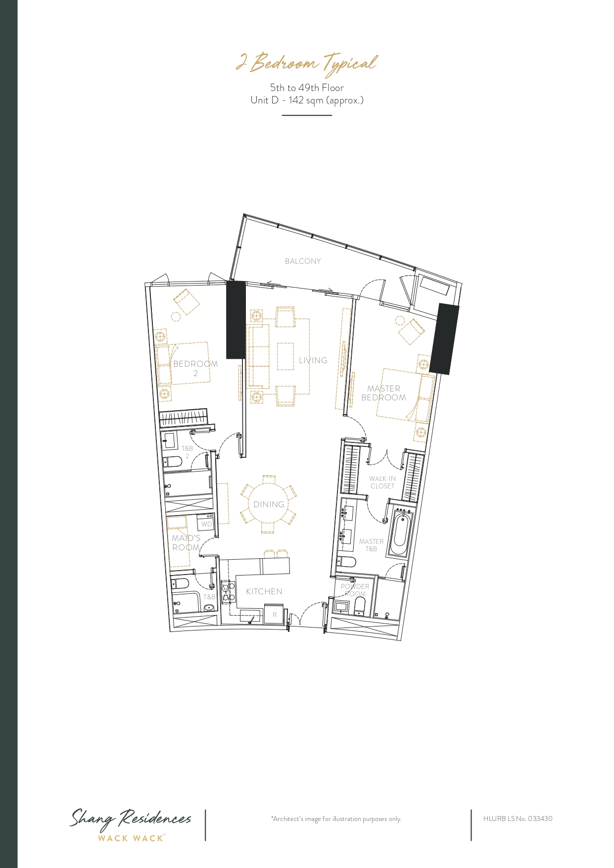 2 Bedroom Typical 5th-49th-Unit D
